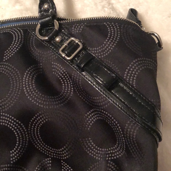 Coach handbag - black with monochromatic C logo - Picture 4 of 8